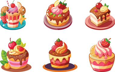 Dessert vector illustration 