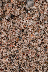 small sea stone pebble background. Multicolored abstract
