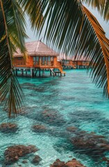 Tropical Island Hut on Water