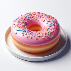 Donut isolated on a white background