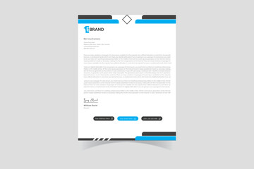 Letterhead design corporate template for your business and marketing project