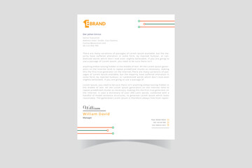 Letterhead design corporate template for your business and marketing project