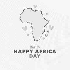 Africa Day design, Vector Design Illustration for Background, Poster, Banner, Advertisement, Greeting Card Pro Vector