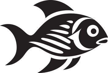 Aquatic Sonata Serene Fish Vector Melody Reef Rhapsody Exquisite Fish Vector Composition