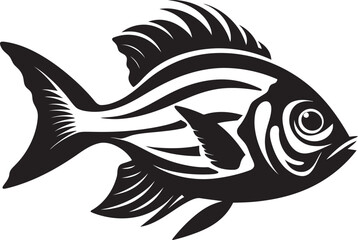 Aqua Aria Harmonious Fish Vector Composition Deep Dive Duet Pair of Fish in Vector Harmony