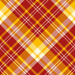 Seamless pattern in fantastic red and yellow colors for plaid, fabric, textile, clothes, tablecloth and other things. Vector image. 2