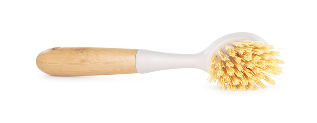Cleaning supply. One brush isolated on white