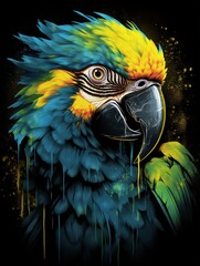 Colorful Parrot with Brilliant Eyes
