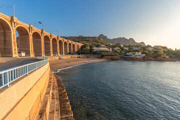 Viaduct of Antheor - Esterel, Cote d'Azur, France