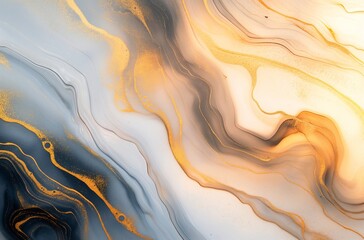 Golden swirls on creamy background