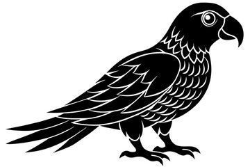 simple-black-parrot-silhouette--vector-illustratio