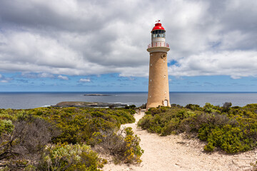 The beautiful Cape du Couedic Lighthouse in Flinders Chase National Park on Kangaroo Island, South...