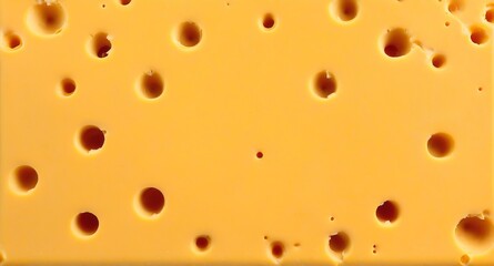 Texture of cheese. Food background. Piece of delicious yellow emmental.