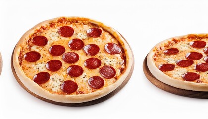 pepperoni pizza isolated