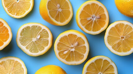Obraz premium Group of Lemons Stacked