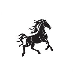 Horse and Rider Jumping Over Fence Vector Illustration of Skill