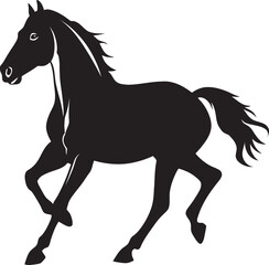 Cowboy Riding Horseback Across Open Plain Vector Illustration of Endless Frontier