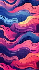 Obraz premium Colorful Abstract Background With Wavy Lines