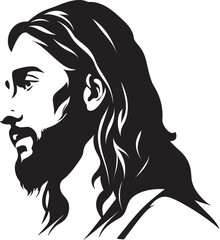 Rescuer of Souls Vector Illustration of Jesus Saving the Lost