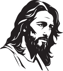 Shepherd Arms Vector Illustration of Jesus Holding His Sheep Close