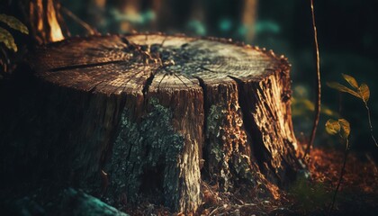 texture of a tree stump - Powered by Adobe