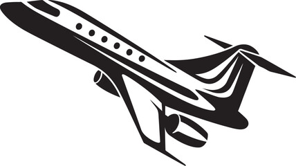 Aerodynamic Vectorized Artistry Jet Plane Vector Design