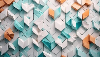 tile wall background with white and colorful pieces