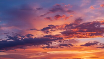 abstract vivid sky at sunset