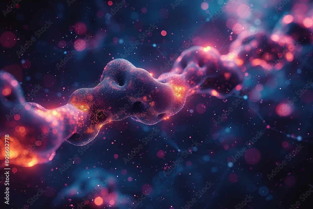 Poster a visually captivating 3d rendering of neural network activity, symbolizing complex brain functions 