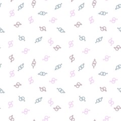 Cartoon lgbt sign seamless pride pattern for wrapping paper and fabrics and linens and summer clothes print