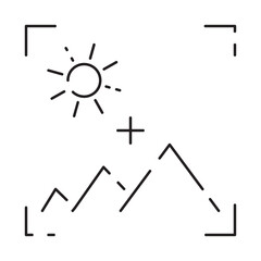 Drone line icon. Included the icons as drone, remote, controller, radar, map, signal and more