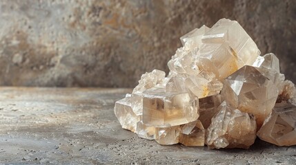 Cluster of Crystals on Table