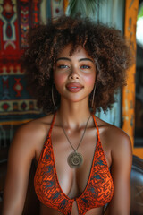 A young, happy woman smiles into the camera.
