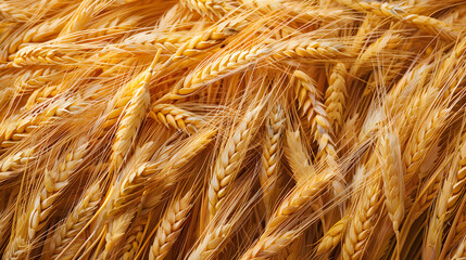 wheat ears and grains
