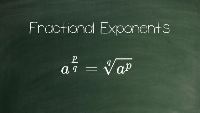 Fractional Exponents Blackboard Version Background
