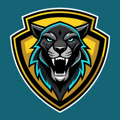Panther icon logo design