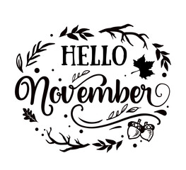 Fall And Autumn quotes, typography for t shirt, poster, sticker and card. Fall vector illustration set, autumn quotes design.