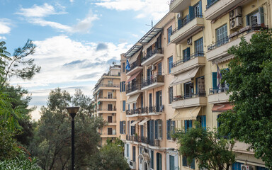 Residential buildings in Thessaloniki city, Greece