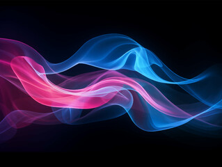 Abstract sound wave neon color. Voice digital volume voice technology vibrant wave. Music sound energy vector background. Equalizer electronic light illustration
