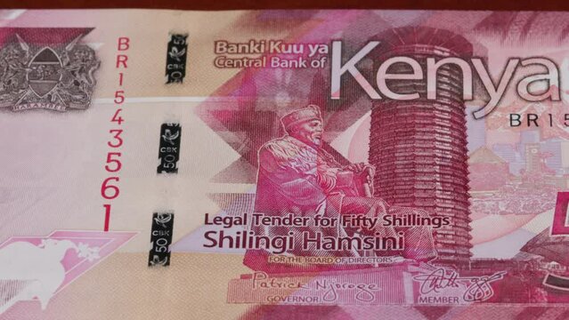 50 Kenyan shilling national currency money legal tender banknote bill bank 1
