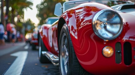 Classic Sports Car at Downtown Rally