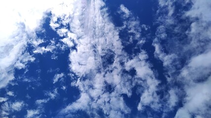 blue sky with clouds