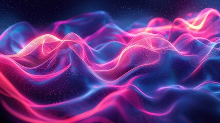 Obraz premium The image is a beautiful abstract landscape with vibrant colors