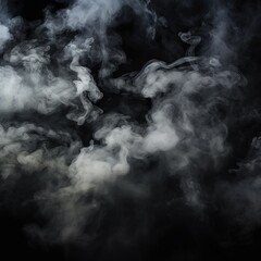 Smoke black ground fog cloud floor mist background