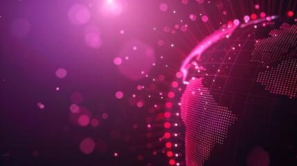 Illustration of Global Space Representing World's Event