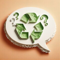 recycle symbol and question