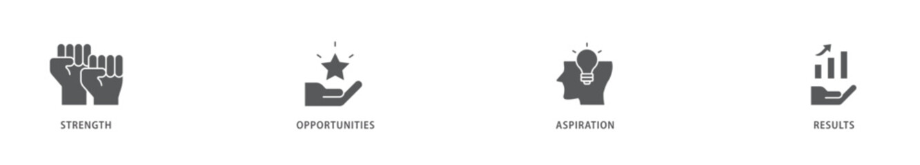 Soar icon packs for your design digital and printing of results, aspiration, opportunities, strength icon live stroke and easy to edit 