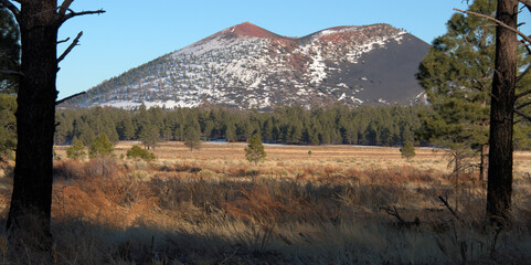 Sunset Crater in  winter