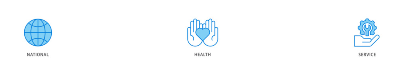 NHS icon packs for your design digital and printing of globe, hospital, health insurance, ambulance, patient, and medical apps icon live stroke and easy to edit 