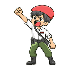 kids Soldier indonesian Cartoon cute
